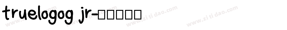 truelogog jr字体转换